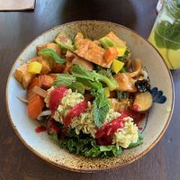 Flamingo bowl   at To1980 Vegan in Dusseldorf