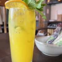 Mango cocktail   at To1980 Vegan in Dusseldorf