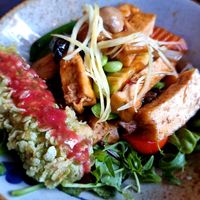 Flamingo bowl at To1980 Vegan in Dusseldorf