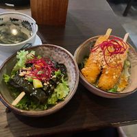 Grüntee, Magic Rolls, Tofu Sticks  at To1980 Vegan in Dusseldorf