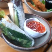 Spring rolls at To1980 Vegan in Dusseldorf