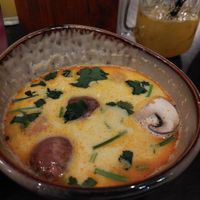 'Sua Dua Soup' (#17): coconut milk soup with tofu, mushrooms, lemongrass & herbs (5.90) at To1980 Vegan in Dusseldorf