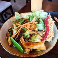 Flamingo bowl at To1980 Vegan in Dusseldorf