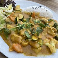 Curry with vegan chicken   at Tonkin in Flensburg