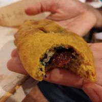Calzone at Jaa Nu' Rosticceria Vegana in Genoa