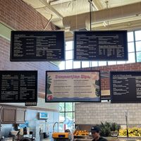Cafe / Juice bar menu   at Nugget Markets in Davis