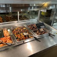 Hot bar section in the back   at Nugget Markets in Davis