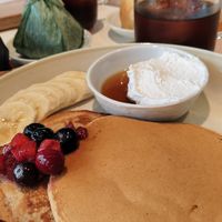 Pancake set at Ganjin Shokudo 鑑真食堂 in Kumamoto