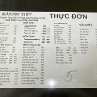 Menu  at Sen Vang in Ho Chi Minh City