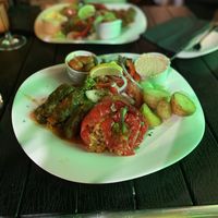 Vegan platter  at El Greco in Stratford-upon-avon