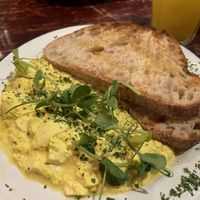 Scrambled tofu  at Drury 188-189 in London