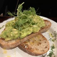 Avocado toast  at Drury 188-189 in London