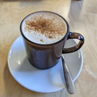 Oat chai latte at Curve Roasters in Margate