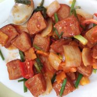 Sweet and sour spare ribs  at Loving Hut - Âu Cơ in Hanoi