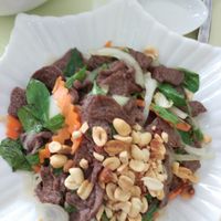 Beef salad  at Loving Hut - Âu Cơ in Hanoi