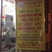 RELOCATION  at Loving Hut - Âu Cơ in Hanoi