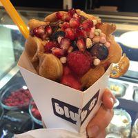 vegan bubble waffle  at Blub - Königstr in Stuttgart