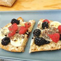 Tosta cacahuete at Clemente Café in Puebla