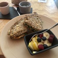 Antonieta sandwich  at Clemente Café in Puebla