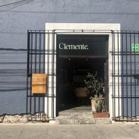 Front of the cafe  at Clemente Café in Puebla