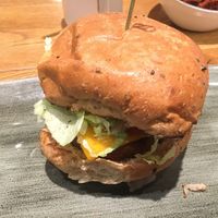 vegan cheese burger  at Le Burger in Vienna