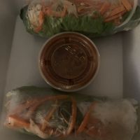 Vegan spring rolls at Pho Luca's in Richmond