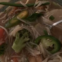 Vegan noodle soup at Pho Luca's in Richmond
