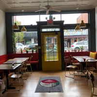 Kinda Alice in Wonderland style, come on in.  at Pho Luca's in Richmond