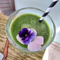 Mixed greens juice at Naked in San Luis Potosi