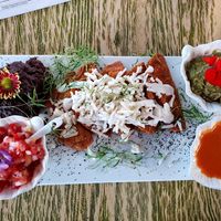 Enchiladas potosinas at Naked in San Luis Potosi