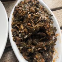 Sautéed greens - so good!   at Vegan Hood in New York City