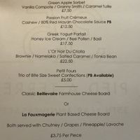   at Pied a Terre in London