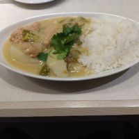 Bhutanese green chilli fried with potato and omnimeat at Soleil Hibiya Okuroji in Tokyo
