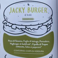 Jackfruit burger at Jack Fruit in Verbania