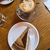 Crostata and soy cappuccino at Jack Fruit in Verbania