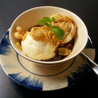 Vanilla Coffee ice-cream at Shamballa Vegetarian Restaurant Lounge & Cafe in Ho Chi Minh City