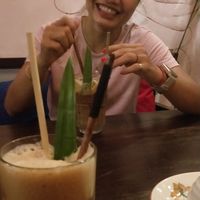 Iced Vietnamese drip coffee at Shamballa Vegetarian Restaurant Lounge & Cafe in Ho Chi Minh City