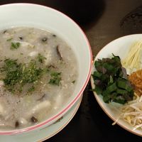 Buckwheat congee at Shamballa Vegetarian Restaurant Lounge & Cafe in Ho Chi Minh City