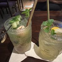 Lychee & cucumber and kumquat mocktaill  at Shamballa Vegetarian Restaurant Lounge & Cafe in Ho Chi Minh City