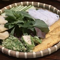 Tofu and vermicelli platter  at Shamballa Vegetarian Restaurant Lounge & Cafe in Ho Chi Minh City