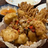 Assorted mushroom fries are so good  at Shamballa Vegetarian Restaurant Lounge & Cafe in Ho Chi Minh City