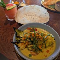 Cabbage and cashew kari with hopper at Hoppers - King's Cross  in North London