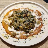 Crêpe with lentils at UNO Caffé Olistico in Bologna