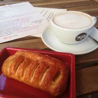 Soy Cream Strudel at UNO Caffé Olistico in Bologna