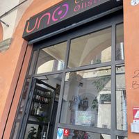 Cafe front   at UNO Caffé Olistico in Bologna