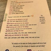 Juices and smoothies   at UNO Caffé Olistico in Bologna