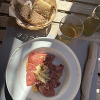 Mezzalune con patate   at UNO Caffé Olistico in Bologna