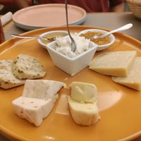 Huge cheese plate! at UNO Caffé Olistico in Bologna