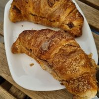 These croissants are just too good!!!! at UNO Caffé Olistico in Bologna