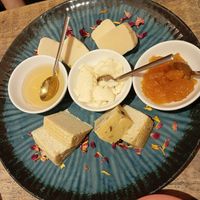 Vegan cheese platter. Out of this world! at UNO Caffé Olistico in Bologna